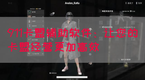 911卡盟辅助软件：让您的卡盟经营更加高效