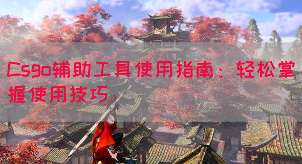 Csgo辅助工具使用指南：轻松掌握使用技巧