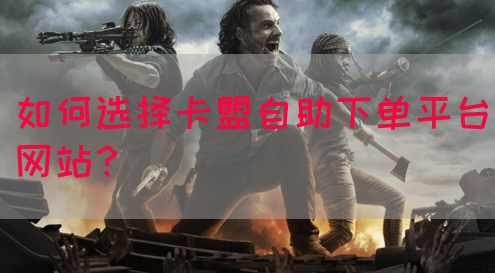 如何选择卡盟自助下单平台网站？