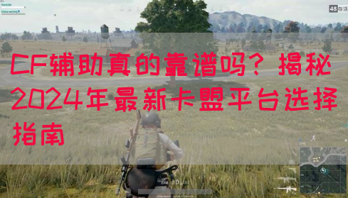 CF辅助真的靠谱吗？揭秘2024年最新卡盟平台选择指南