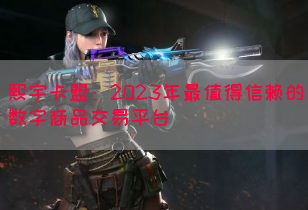 熙宇卡盟：2023年最值得信赖的数字商品交易平台