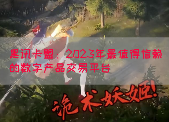 黑讯卡盟：2023年最值得信赖的数字产品交易平台