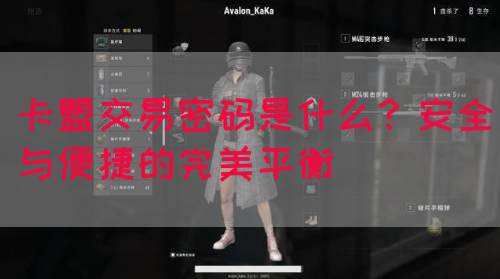 卡盟交易密码是什么？安全与便捷的完美平衡