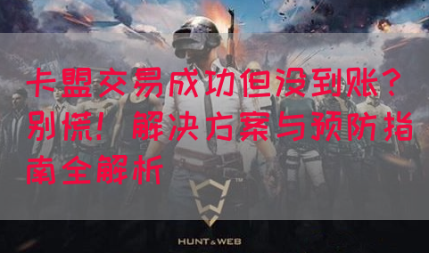 卡盟交易成功但没到账？别慌！解决方案与预防指南全解析