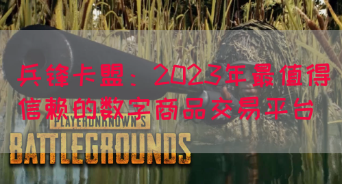 兵锋卡盟：2023年最值得信赖的数字商品交易平台