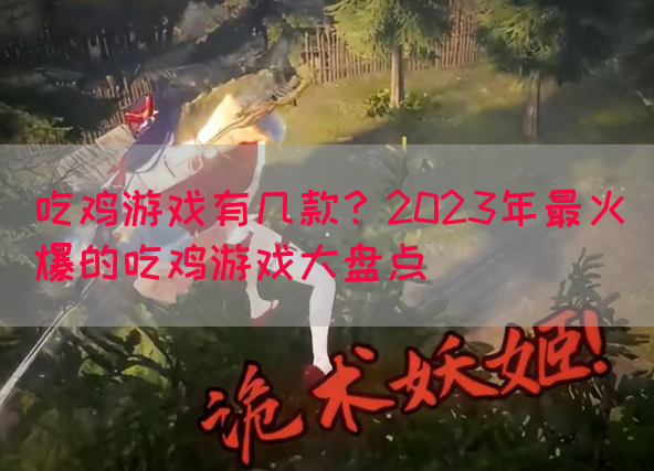 吃鸡游戏有几款？2023年最火爆的吃鸡游戏大盘点