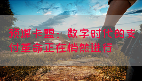 预谋卡盟：数字时代的支付革命正在悄然进行