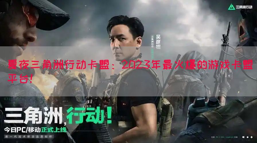 夏夜三角洲行动卡盟：2023年最火爆的游戏卡盟平台！