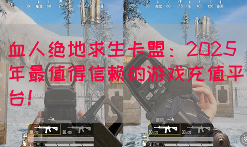 血人绝地求生卡盟：2025年最值得信赖的游戏充值平台！